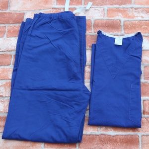 Medline Scrub top and pants set blue size small